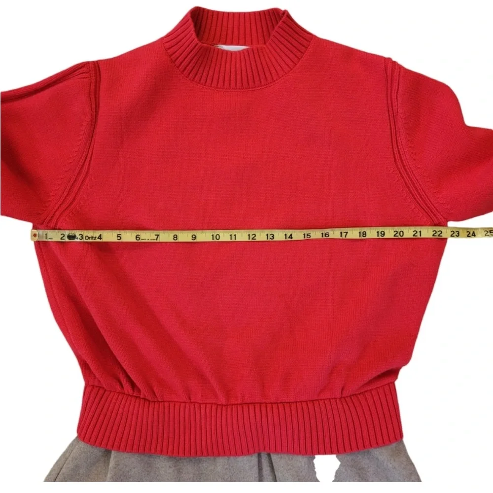 Anthropologie Mare Mare Twofer
Mock-Neck Sweater dress Sz L Red - Picture 5 of 9